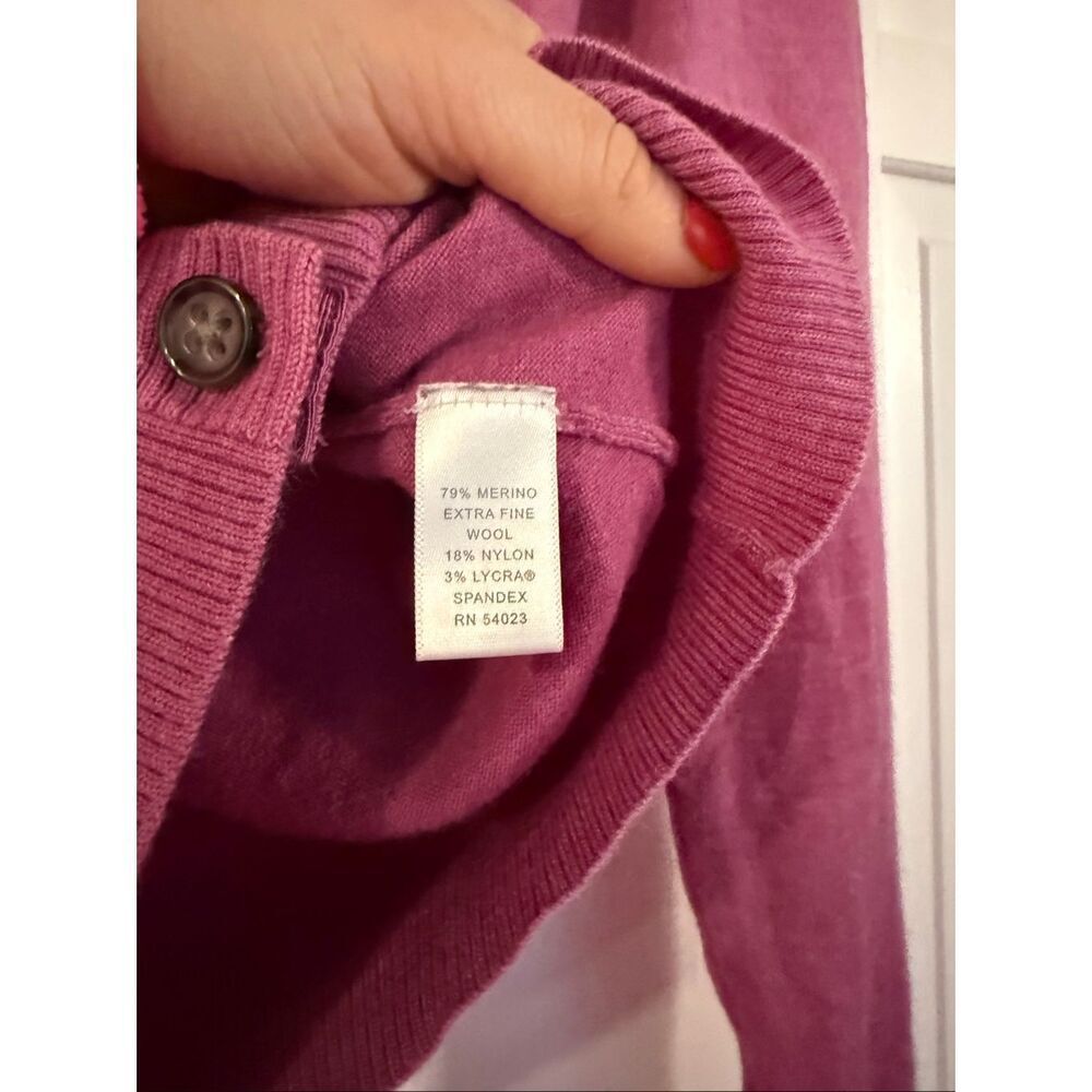 Banana Republic Raspberry Pink Button-Up Cardigan - Picture 5 of 8
